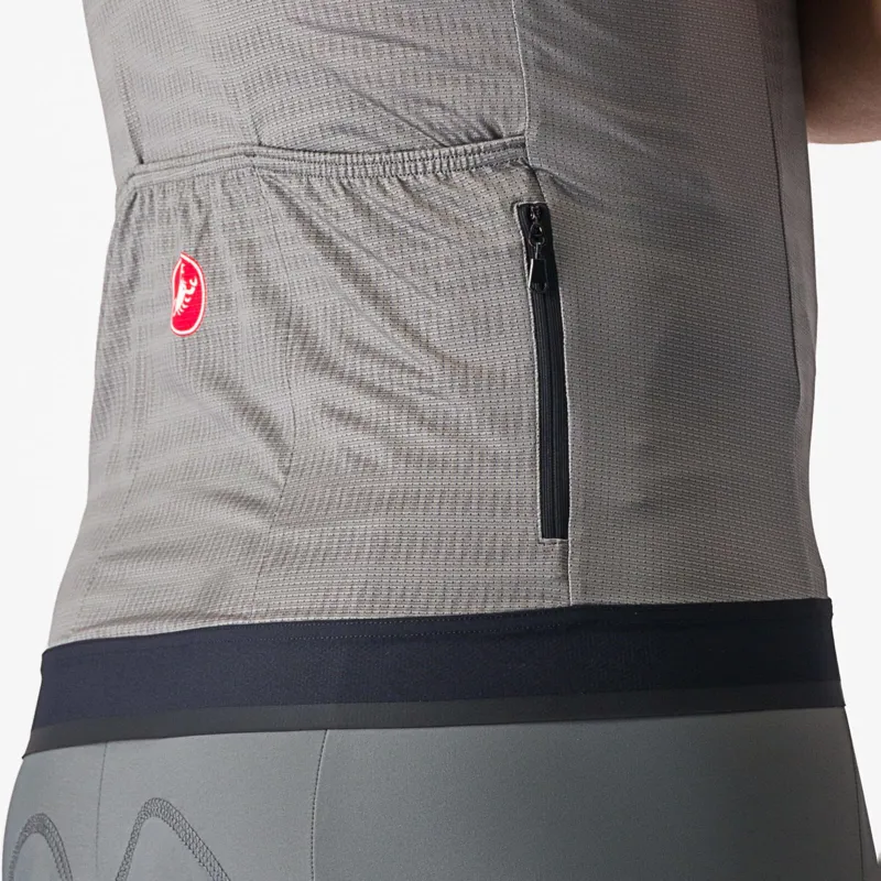 Castelli Unlimited Endurance Short Sleeve Jersey in Gunal Grey/Clay-2