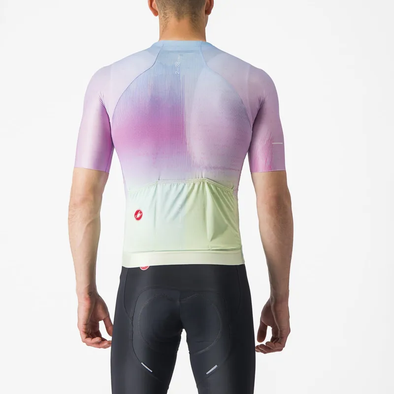 Castelli R-A/D Short Sleeve Jersey in Multicolour Violet-1