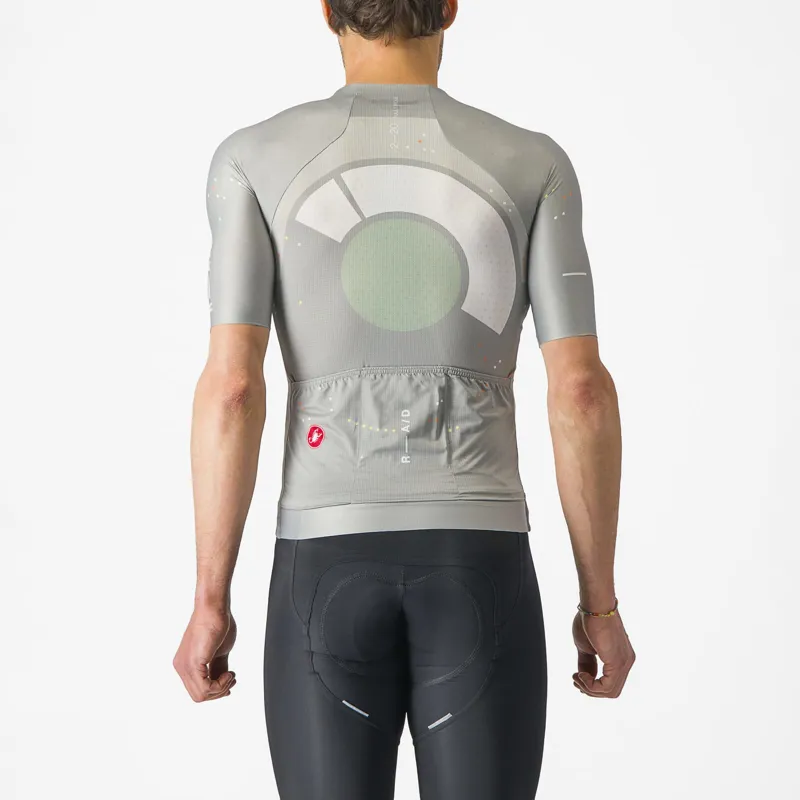 Castelli R-A/D Short Sleeve Jersey in Multicolour Grey-1