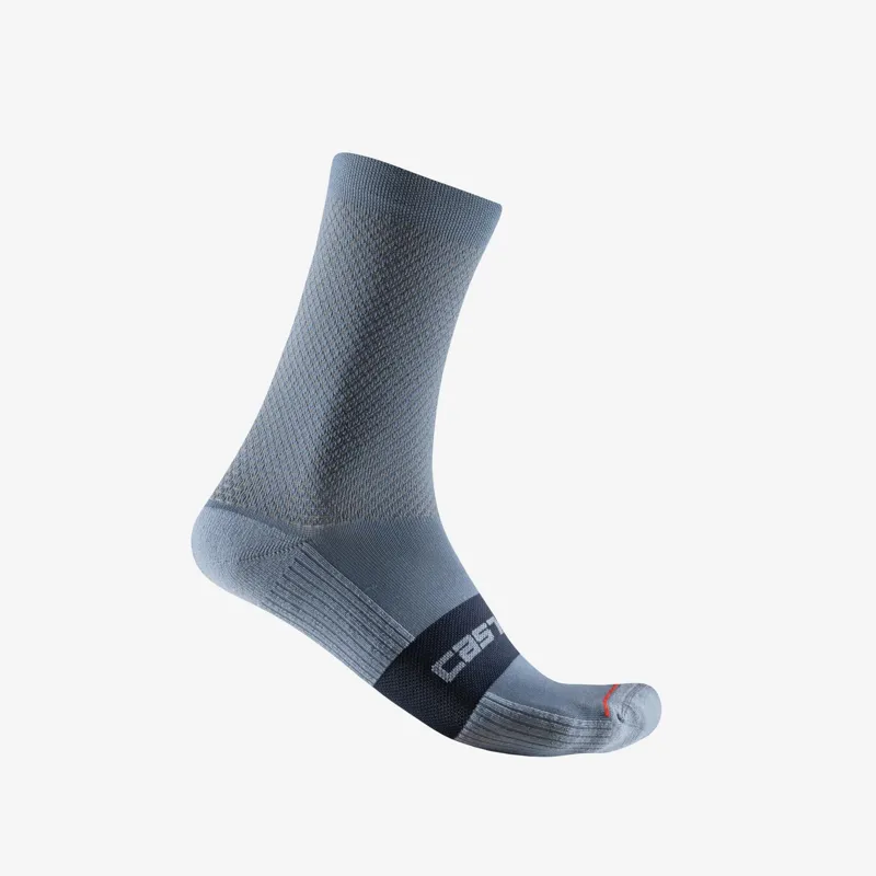 Castelli Espresso 15 Socks in Light Steel Blue
