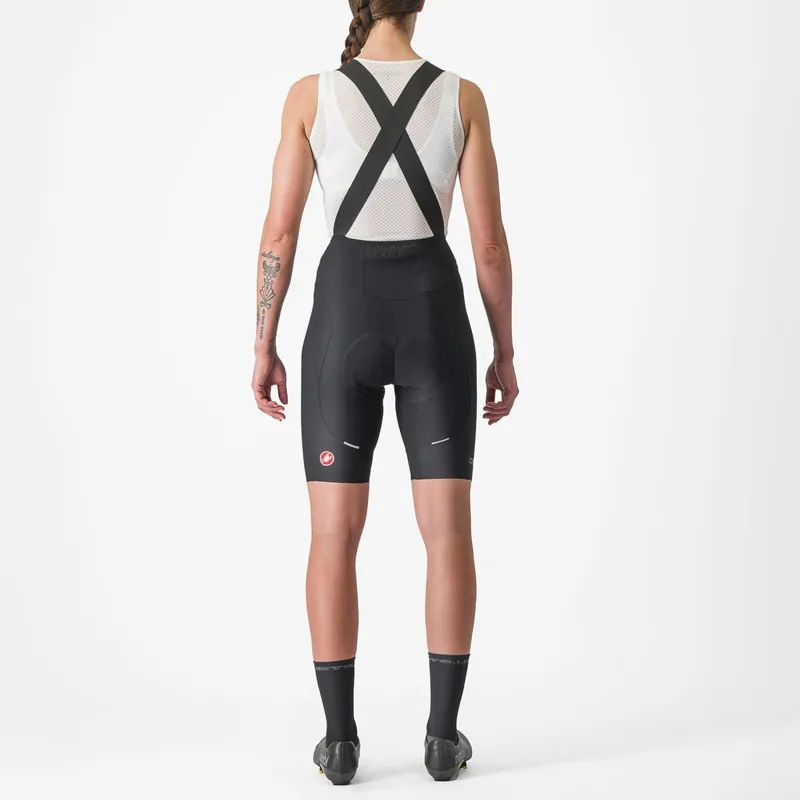 Castelli Espresso Women's DT Bib Shorts in Black-1