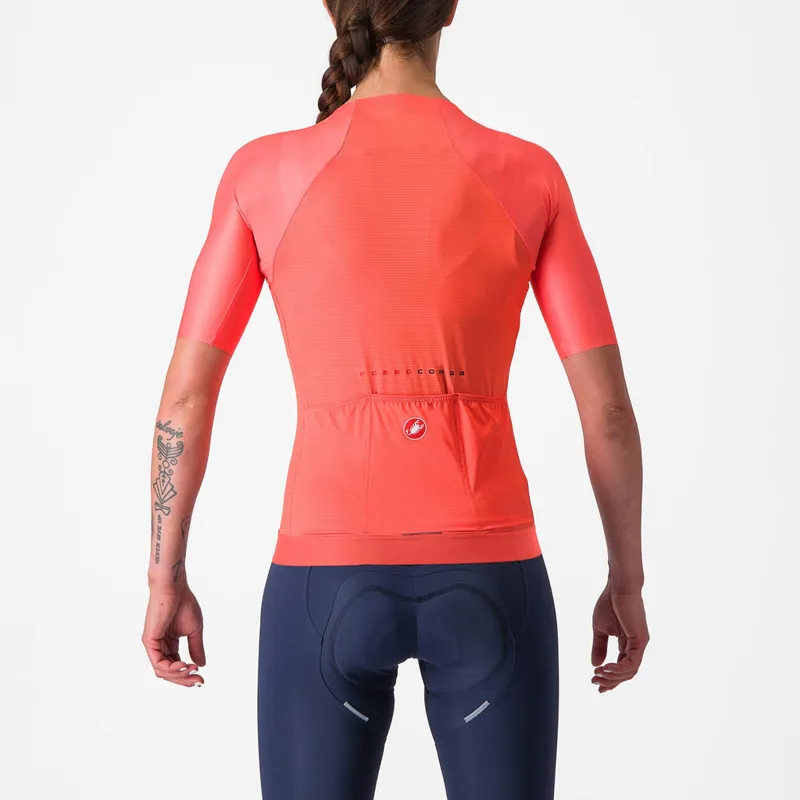 Castelli Aero Pro 7.0 Women's Short Sleeve Jersey in Brilliant Pink-1