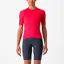 Castelli Espresso Women's Short Sleeve Jersey in Hibiscus/Grey