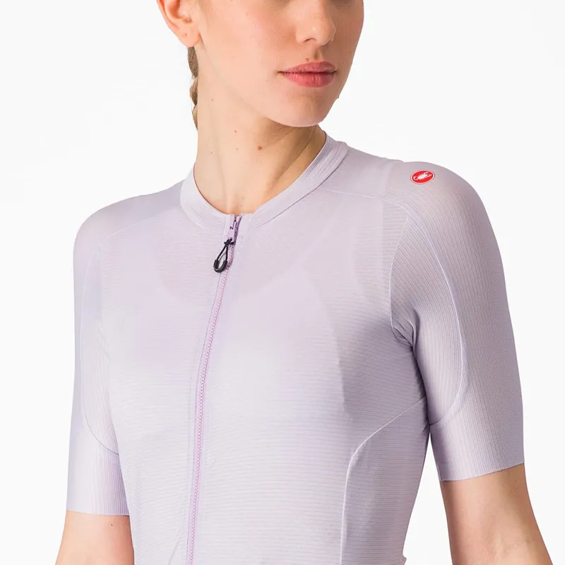 Castelli Espresso Women's Short Sleeve Jersey in Purple Mist/ Night Shade-3