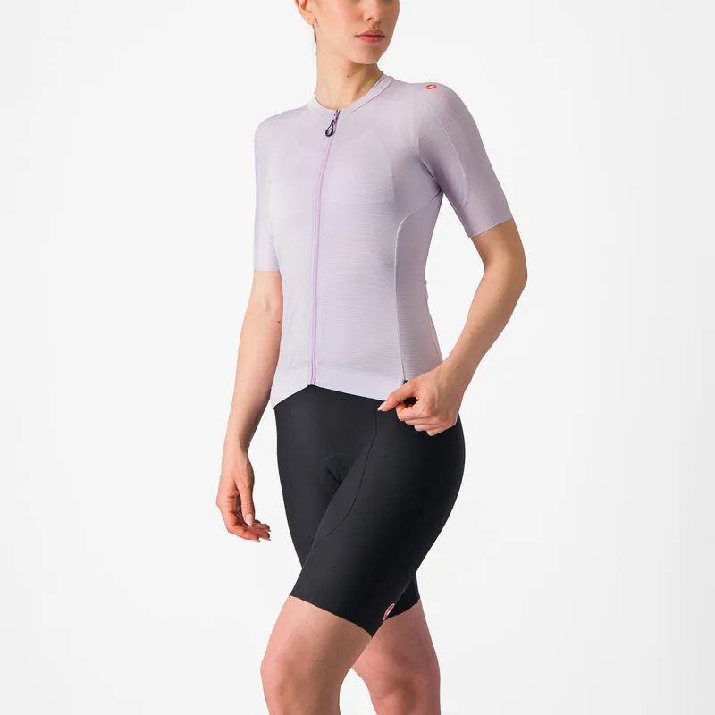 Castelli Espresso Women's Short Sleeve Jersey in Purple Mist/ Night Shade-2