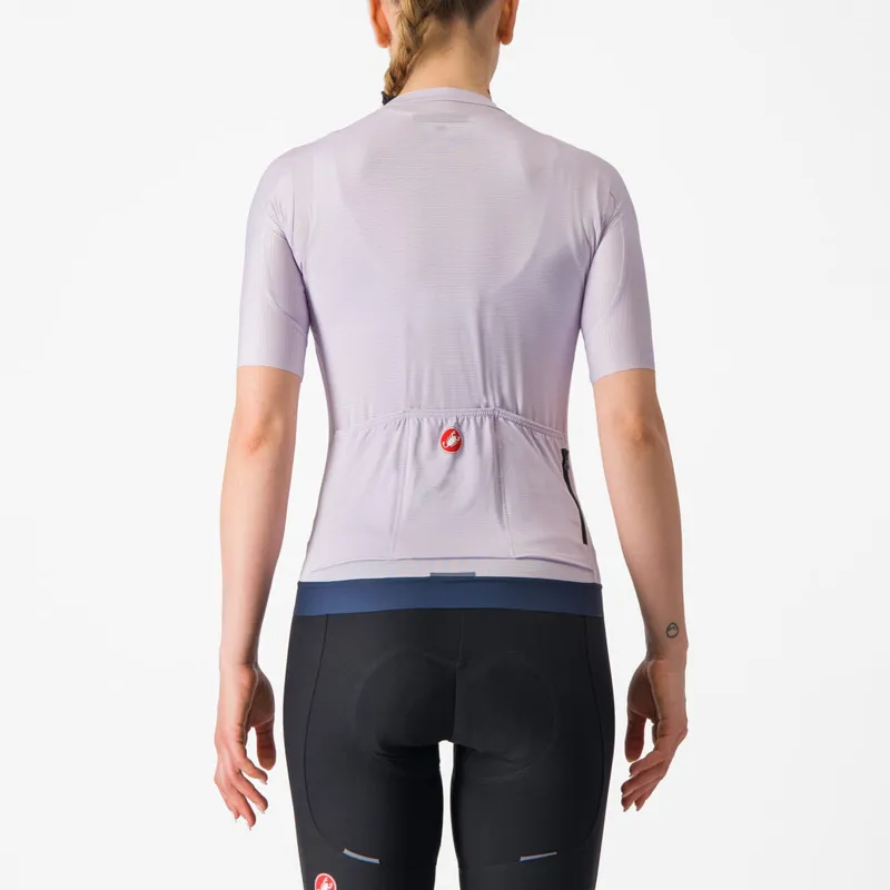 Castelli Espresso Women's Short Sleeve Jersey in Purple Mist/ Night Shade-1