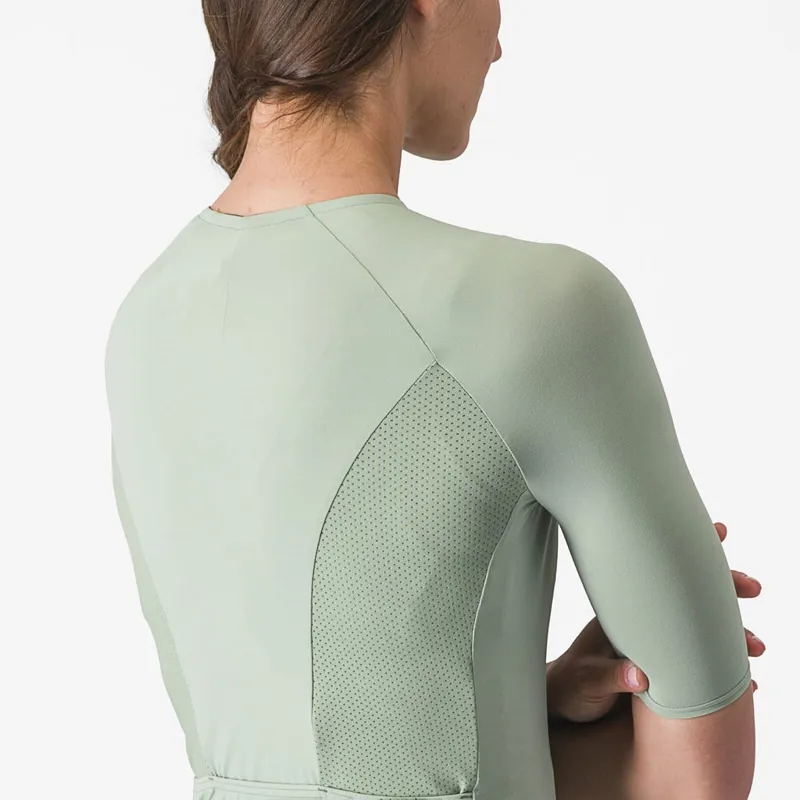 Castelli Velocissima 2 Women's Short Sleeve Jersey in Defender Green/Twilight Blue-5