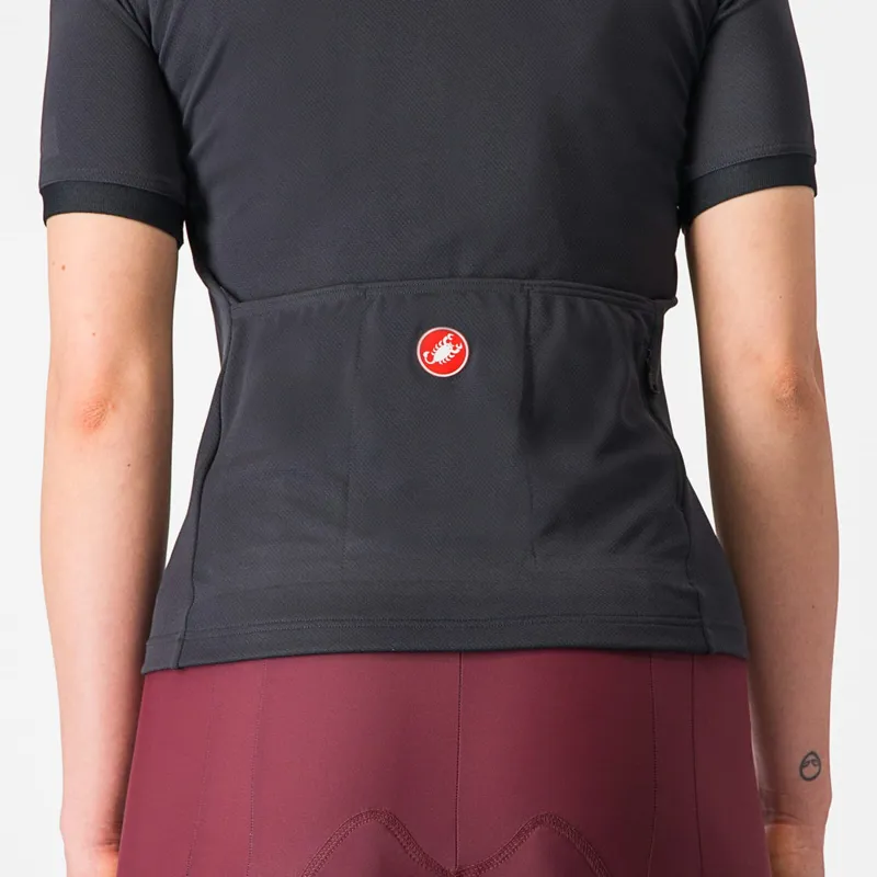Castelli Libera Women's Short Sleeve Jersey in Light Black-4
