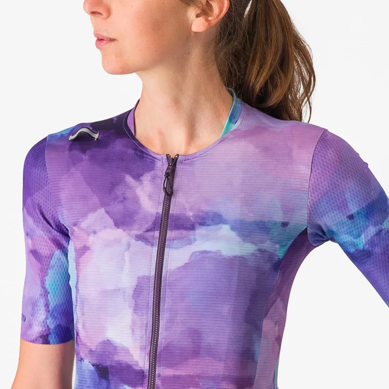 Castelli Unlimited Pro Women's Short Sleeve Jersey in Purple-2