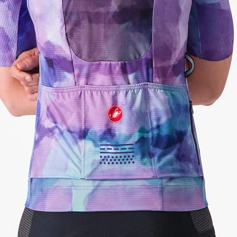 Castelli Unlimited Pro Women's Short Sleeve Jersey in Purple-3