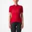 Castelli Unlimited Sentiero 3 Women's Short Sleeve Jersey in Rich Red/Mineral Red