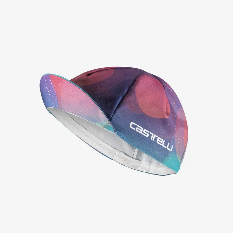 Castelli R-A/D Cycling Cap in Multicolour Purple-1