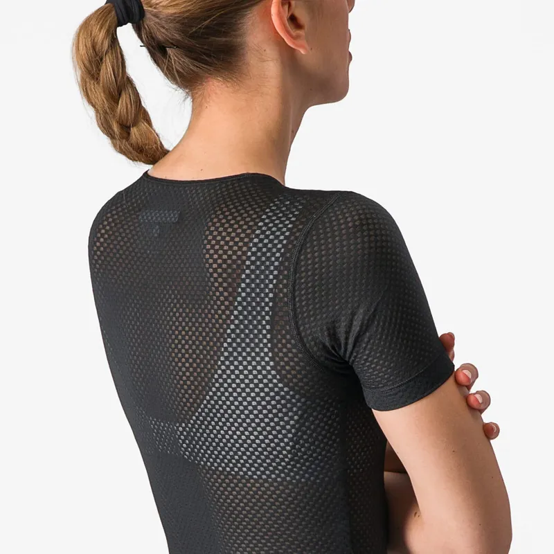 Castelli Pro Mesh Women's Short Sleeve Base Layer in Black-5