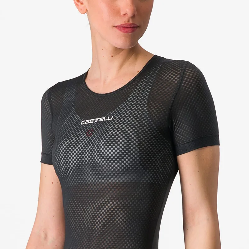 Castelli Pro Mesh Women's Short Sleeve Base Layer in Black-3