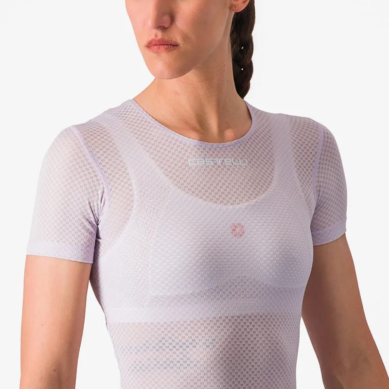 Castelli Pro Mesh Women's Short Sleeve Base Layer in Purple Mist-4