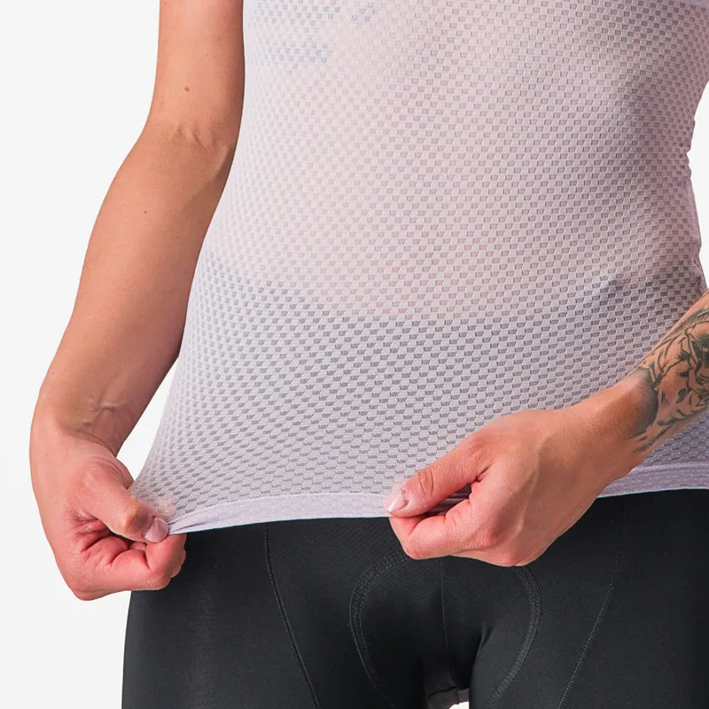 Castelli Pro Mesh Women's Short Sleeve Base Layer in Purple Mist-5