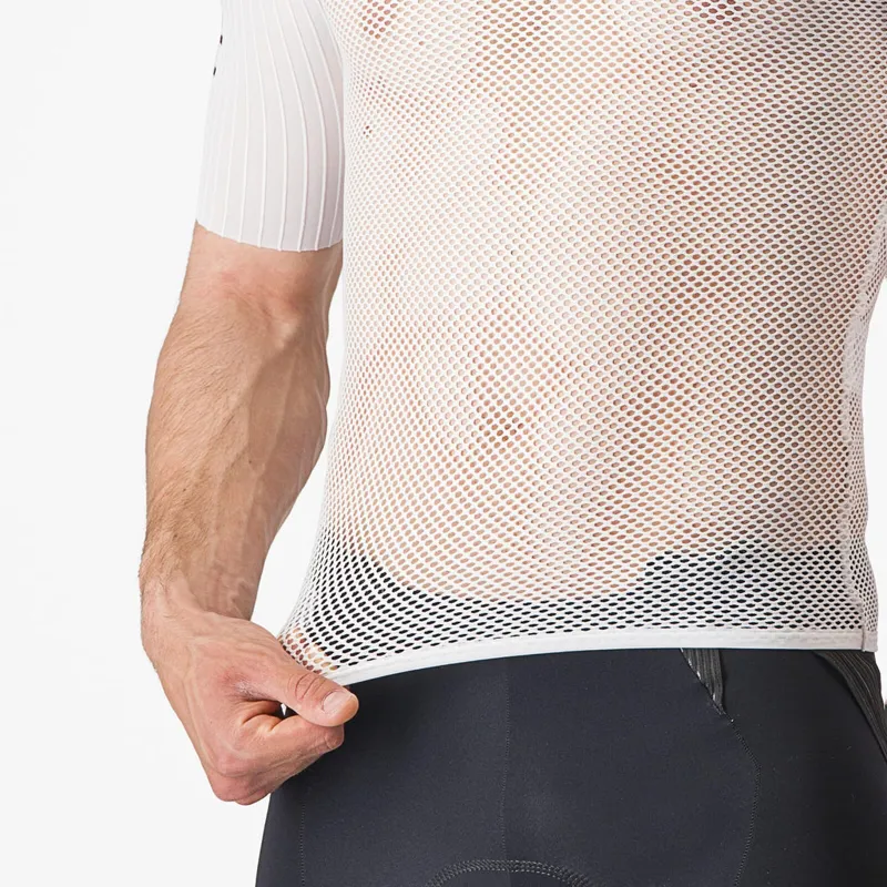 Castelli Bolero Short Sleeve Base Layer in White-5