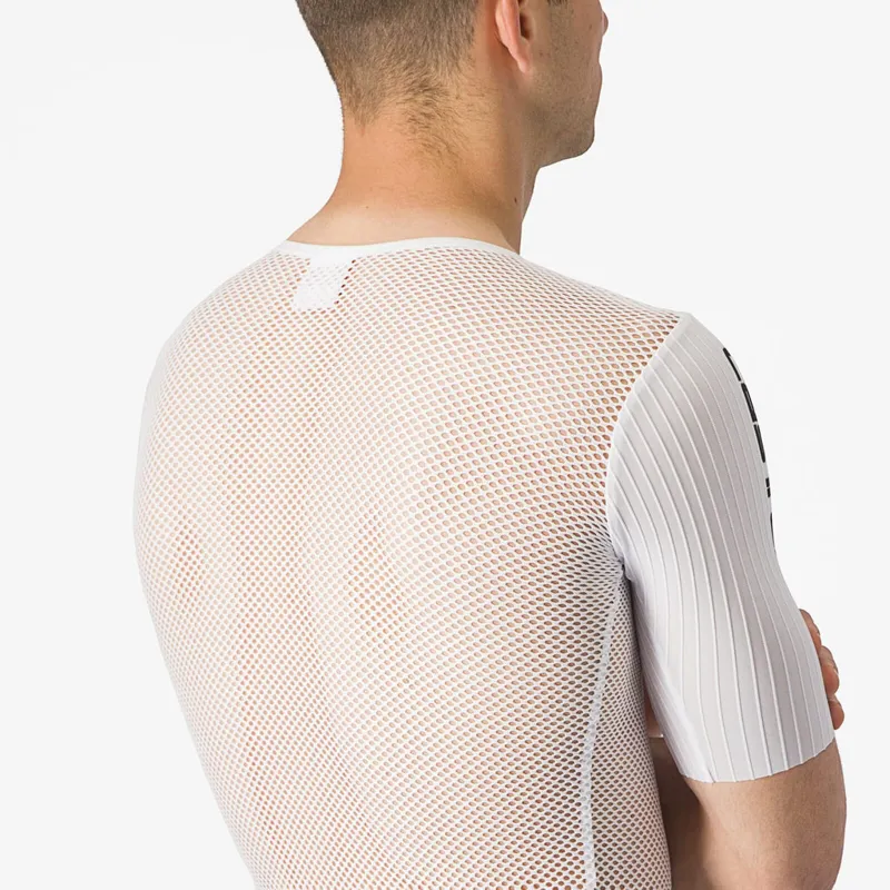 Castelli Bolero Short Sleeve Base Layer in White-4