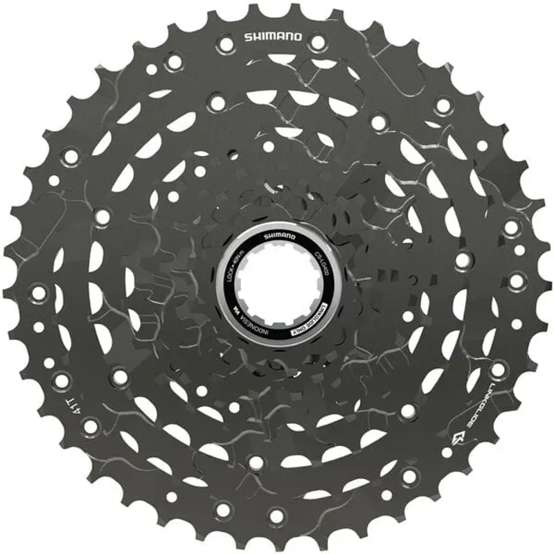 Shimano CS-LG400-9 CUES Link Glide Cassette 9-Speed in Black-1