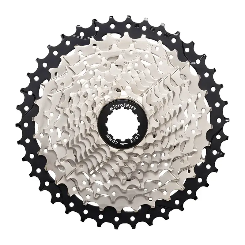 Balfes Bikes Microshift microSHIFT Sword H-Series 10 Speed Cassette 11-38 in Silver | Free postage over £30, £10 off first order, price match & 0% finance.
