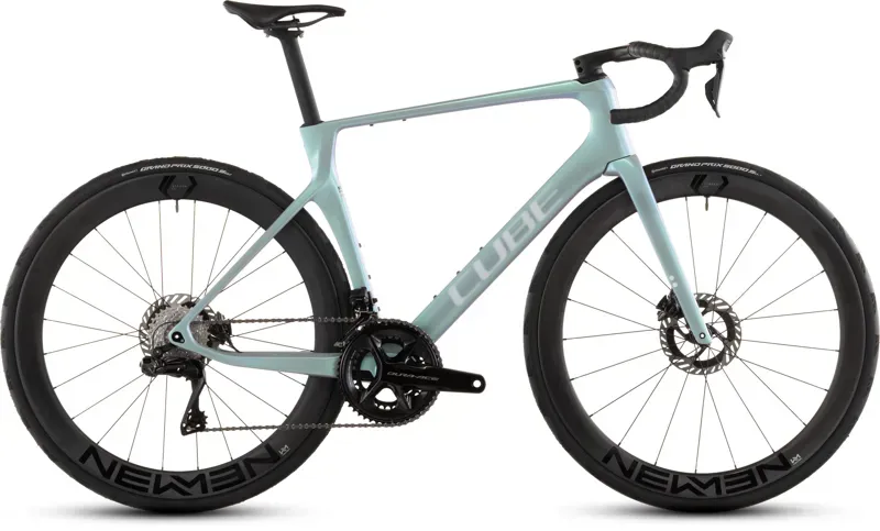 Cube Agree C:62 SLT Road Bike 2026 in Green Fusion/White