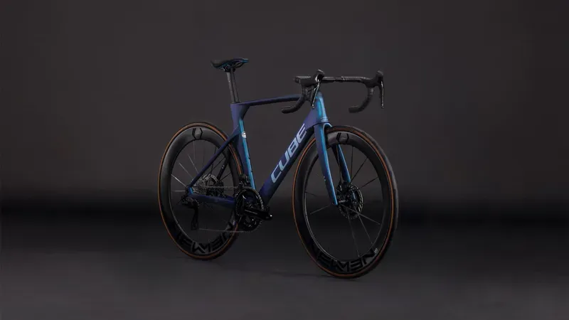 Cube Litening Aero C:68X SLT Road Bike 2026 in Atlantis Grid/Ice-1