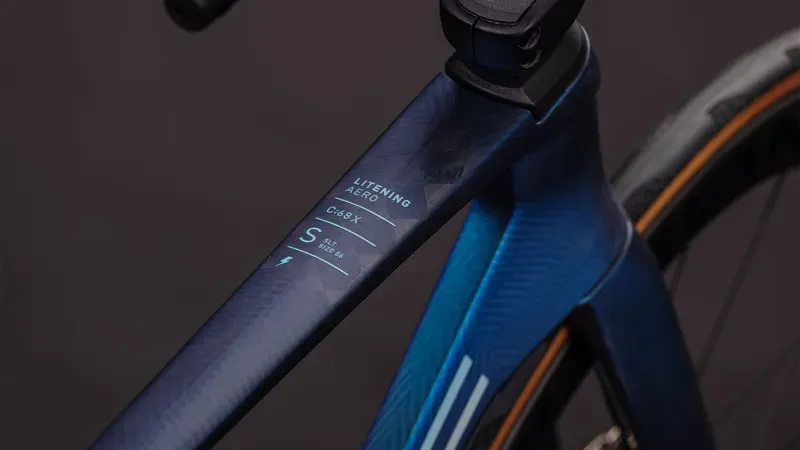 Cube Litening Aero C:68X SLT Road Bike 2026 in Atlantis Grid/Ice-2