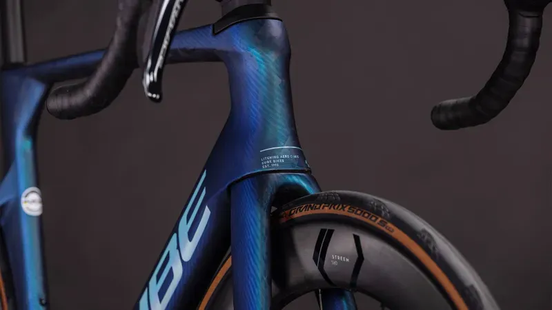 Cube Litening Aero C:68X SLT Road Bike 2026 in Atlantis Grid/Ice-7