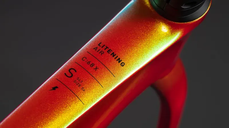 Cube Litening Air C:68X Frameset 2026 in Glowingorange/Black-2