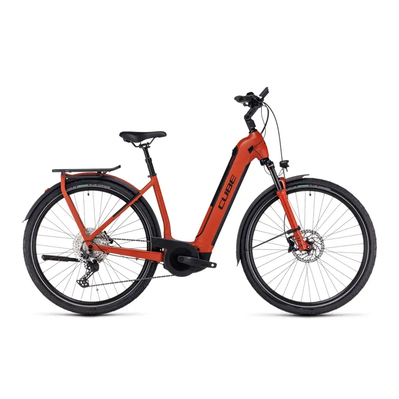 Cube Kathmandu Hybrid EXC 750 Electric Hybrid Bike 2025 in Red/Black-2