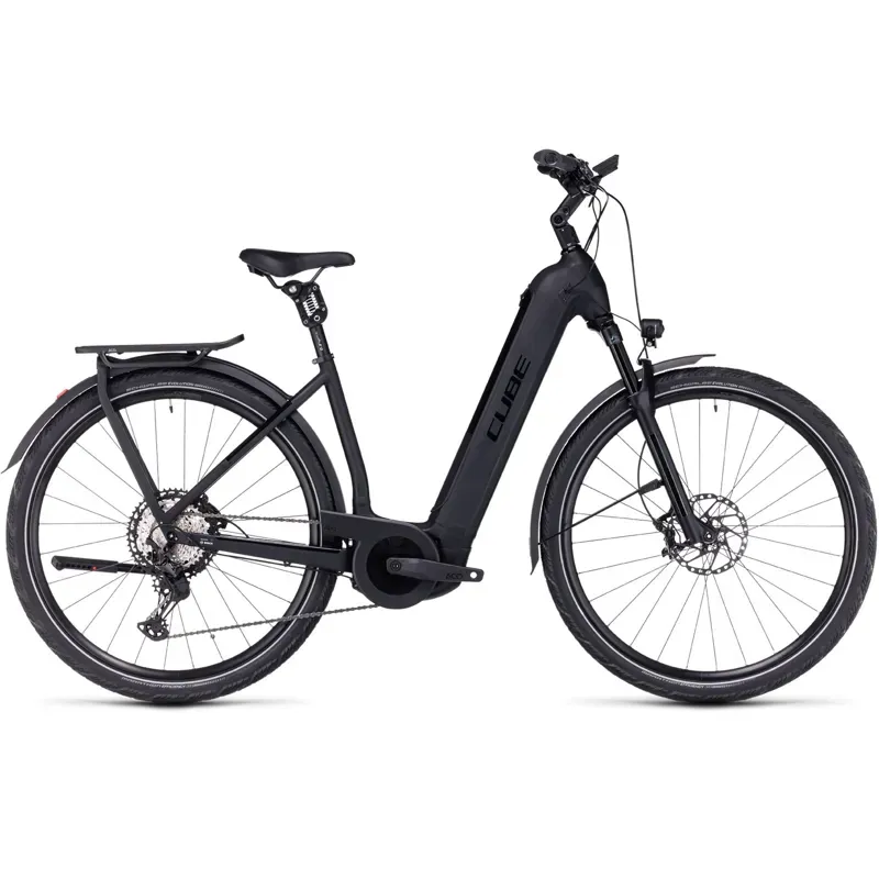 Cube Kathmandu Hybrid SLT 750 Trekking eBike in Black/Metal-2