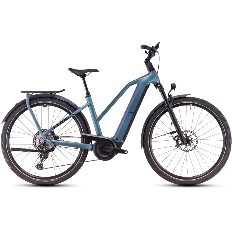 Cube Kathmandu Hybrid SLX Trapeze eHybrid Bike in Smaragd Grey/Black