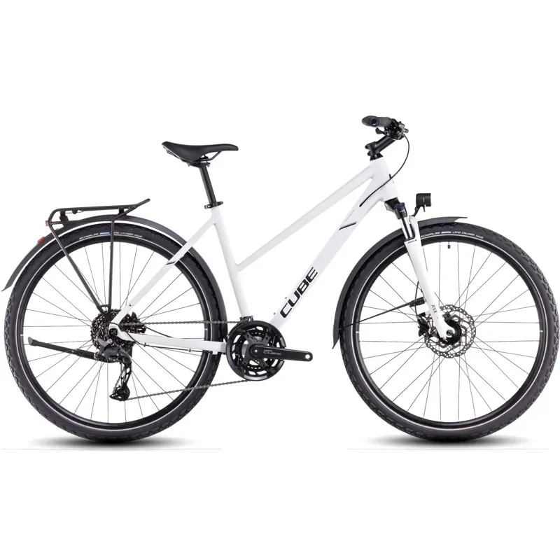 Cube Nature Pro Allroad Trapeze Trekking Hybrid Bike 2025 in Cotton/Black