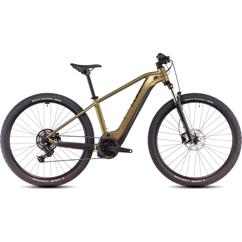 Cube Reaction Hybrid Performance 500  Electric Mountain Bike 2025 in Golden lime