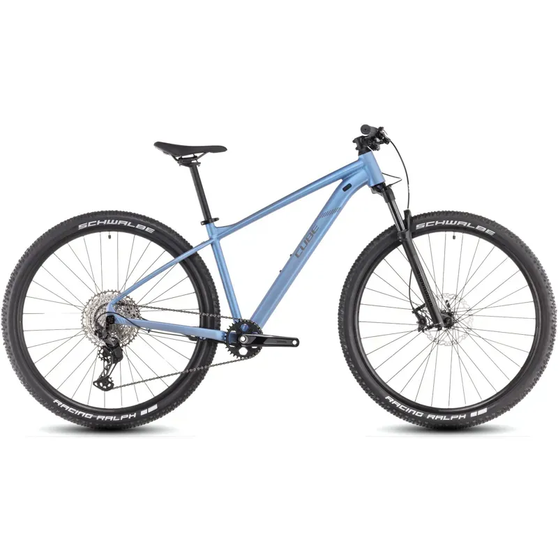 Cube Reaction SLX Hardtail Mountain Bike 2025 in haze blue reflect