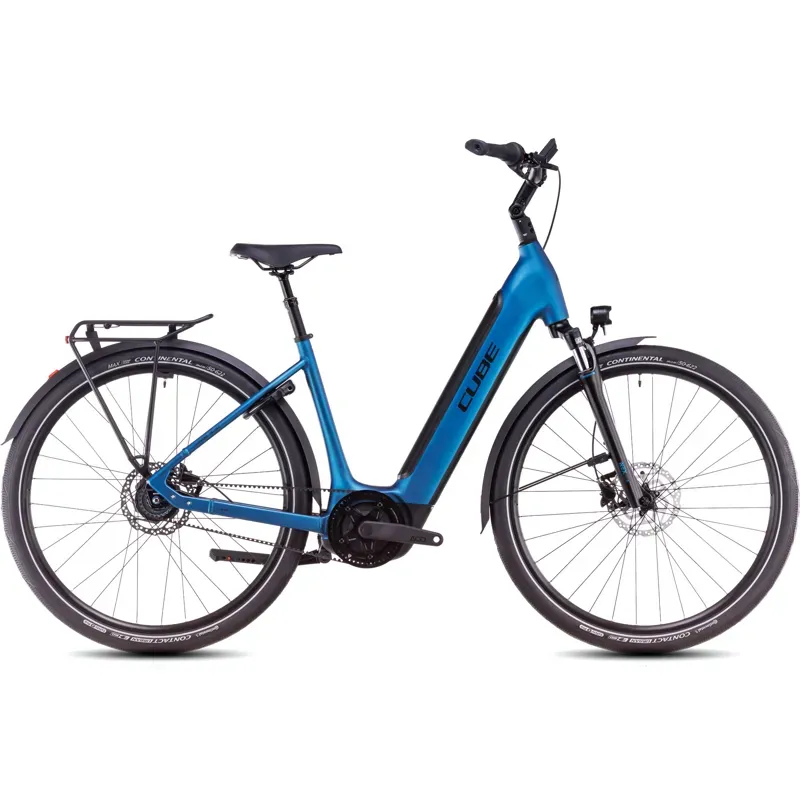 Cube Supreme Hybrid Deluxe One 625 EE Electric Bike 2025 in Electric Blue/Black