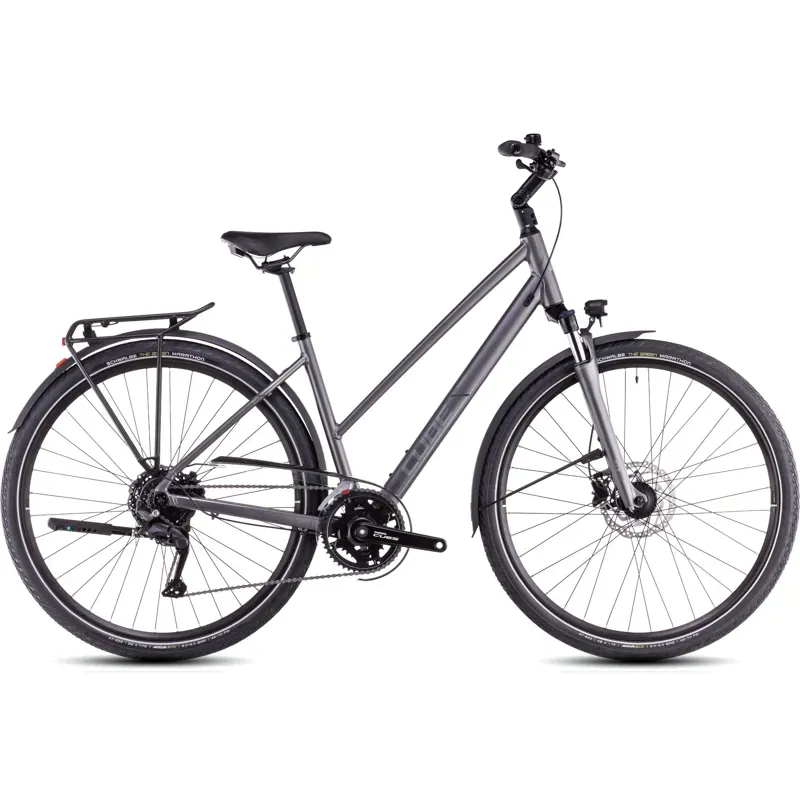 Cube Touring Pro Hybrid Bike 2025 in Slab Grey and Metal