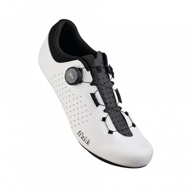 Fizik Vento Omna Road Shoes in White/Black-2