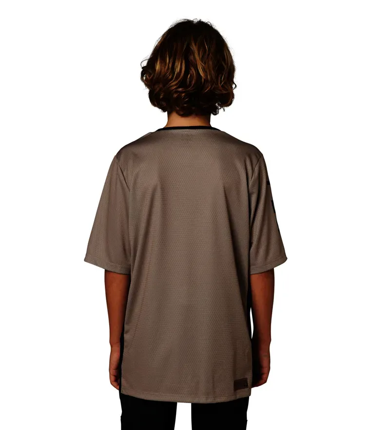 Fox Defend Youth Short Sleeve Jersey in Mocha-2