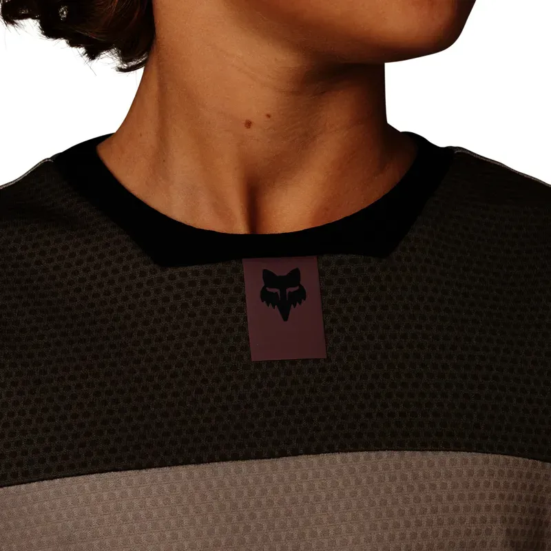 Fox Defend Youth Short Sleeve Jersey in Mocha-3