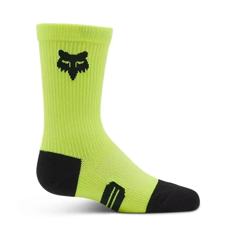 Fox Racing Ranger Crew 6in Youth Socks in Fluorescent Yellow
