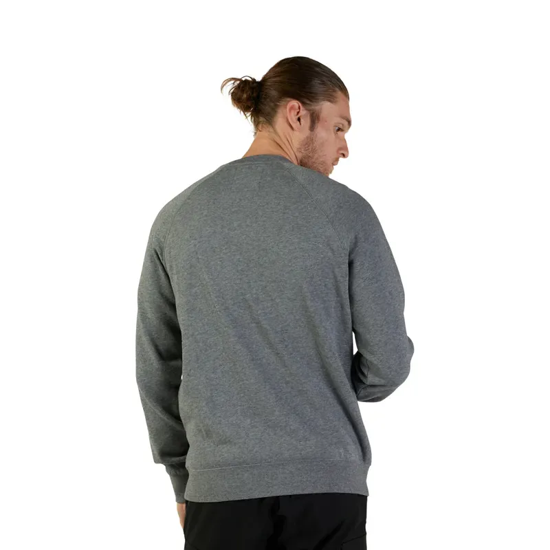 Fox Absolute Fleece Crew Sweatshirt in Heather Graphite-1