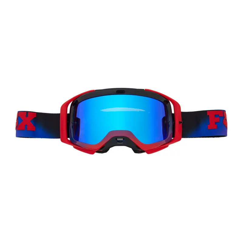 Fox Racing Airspace Streak Mirrored Lens Goggles in Fluorescent Red