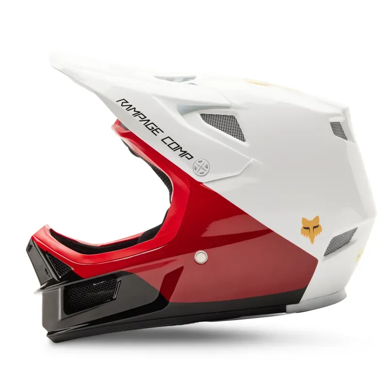 Fox Rampage Comp Baysik Helmet in White-1