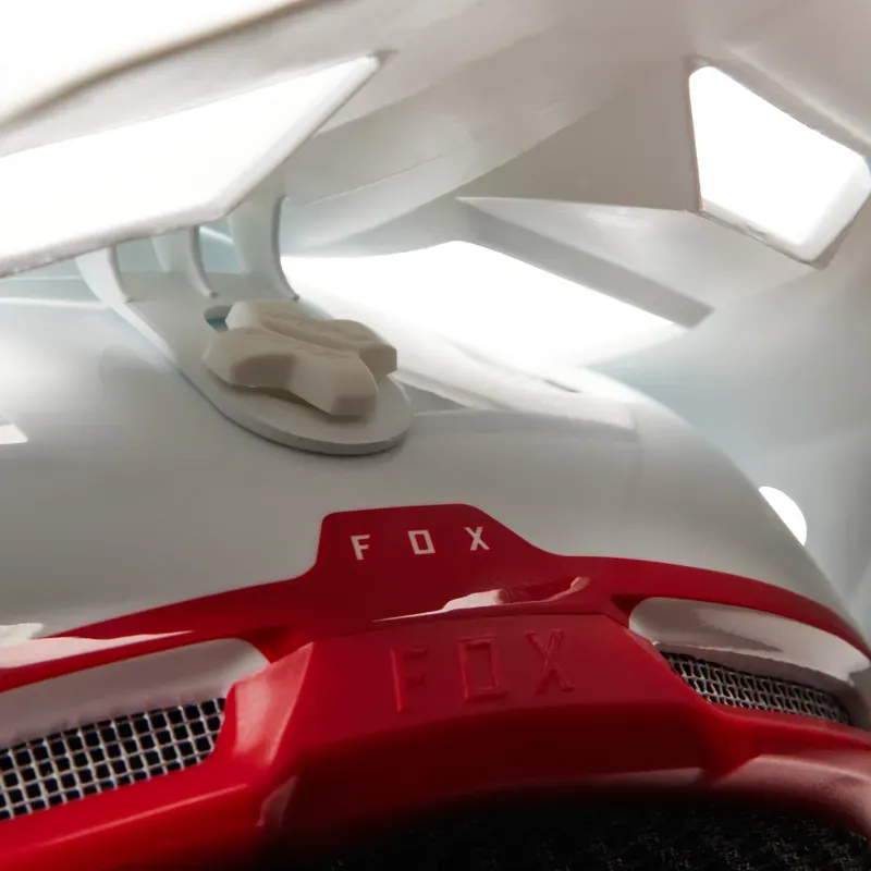 Fox Rampage Comp Baysik Helmet in White-6