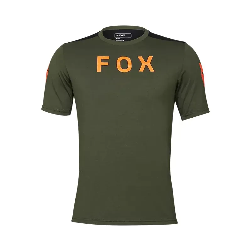 Fox Racing Ranger Aviation Drirelease Short Sleeve Jersey in Dark Sage