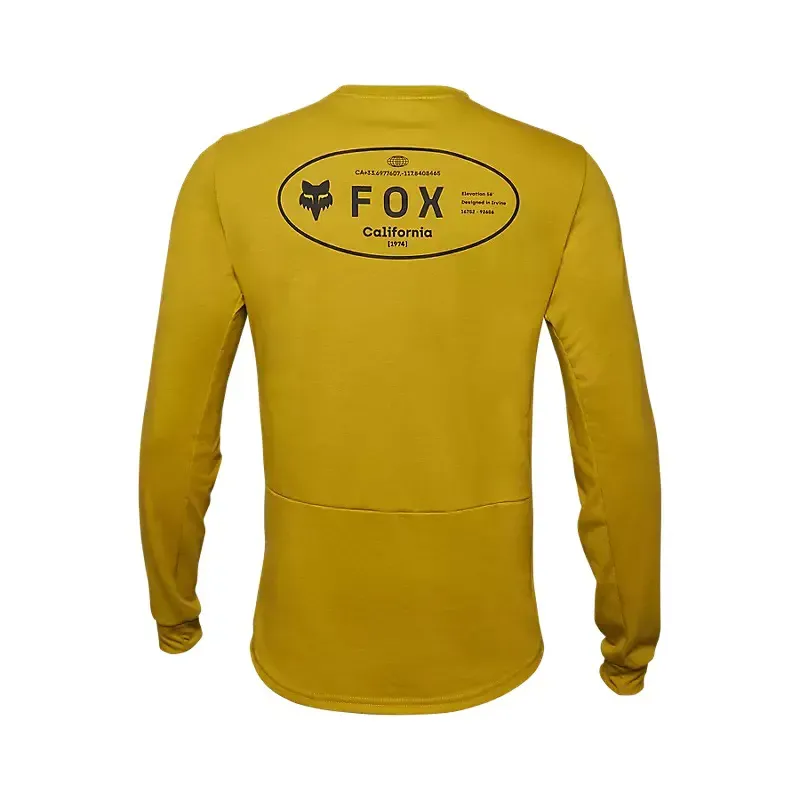 Fox Racing Ranger Drirelease 3/4 Sleeve Long Sleeve Jersey in Mustard-1