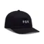 Fox Wordmark Adjustable Hat in Black/White