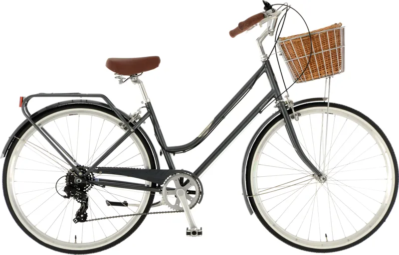Dawes Duchess Ladies Step Through Hybrid Bike In Slate Grey