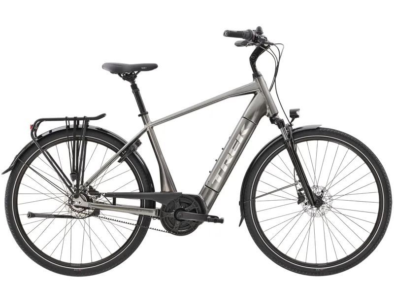 EX DISPLAY Trek District+ 7 Electric Hybrid Bike Large 2022 in Grey